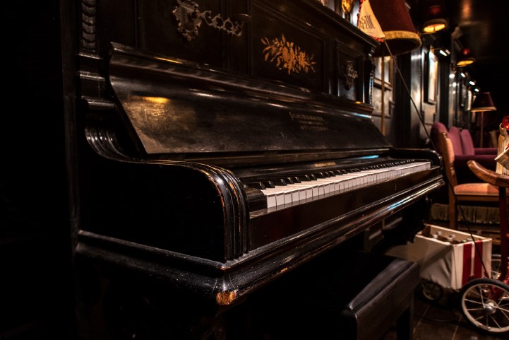 Piano in Sea Port Hotel Lobby